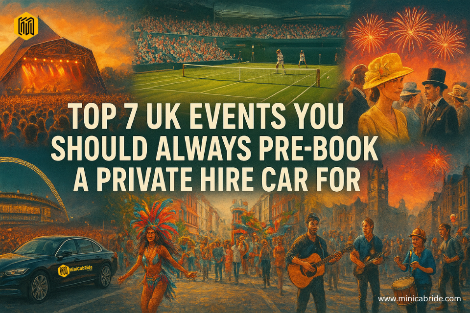 Top 7 UK Events You Should Always Pre-Book a Private Hire Car For